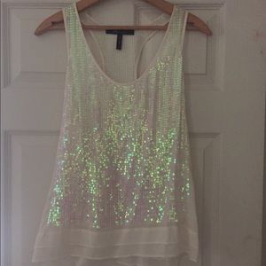 BCBG MaxAzria Sequined Tank Top